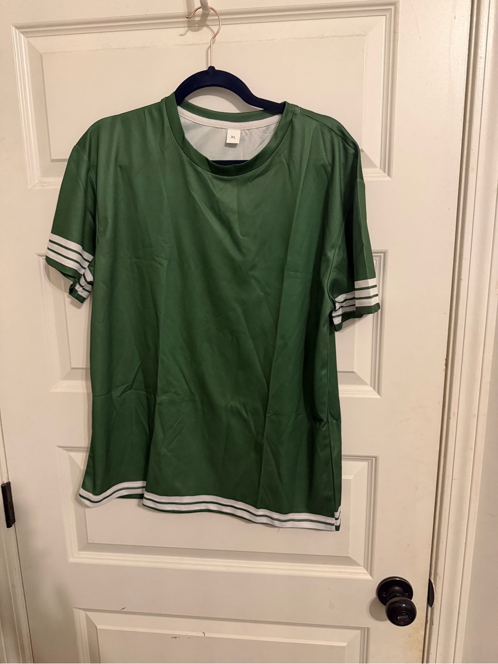 Womens Green Short-Sleeve Athletic Shirt & matching shorts
